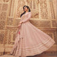 Silk Embroidery Gown With Dupatta - MYLUXURY LANE ENTERPRISE