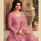 Silk Embroidery Gown With Dupatta - MYLUXURY LANE ENTERPRISE