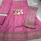 Silk Embroidery Gown With Dupatta - MYLUXURY LANE ENTERPRISE