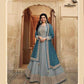 Silk Embroidery Gown With Dupatta - MYLUXURY LANE ENTERPRISE