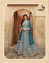 Silk Embroidery Gown With Dupatta - MYLUXURY LANE ENTERPRISE