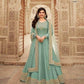 Silk Embroidery Gown With Dupatta - MYLUXURY LANE ENTERPRISE