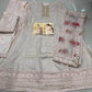 Silk Embroidery Gown With Dupatta - MYLUXURY LANE ENTERPRISE
