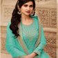 Silk Embroidery Gown With Dupatta - MYLUXURY LANE ENTERPRISE