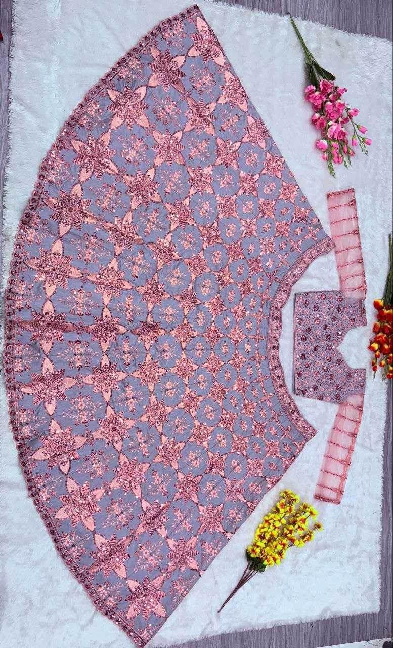 Silk Designer Traditional Embroidered Lehenga - MYLUXURY LANE ENTERPRISE