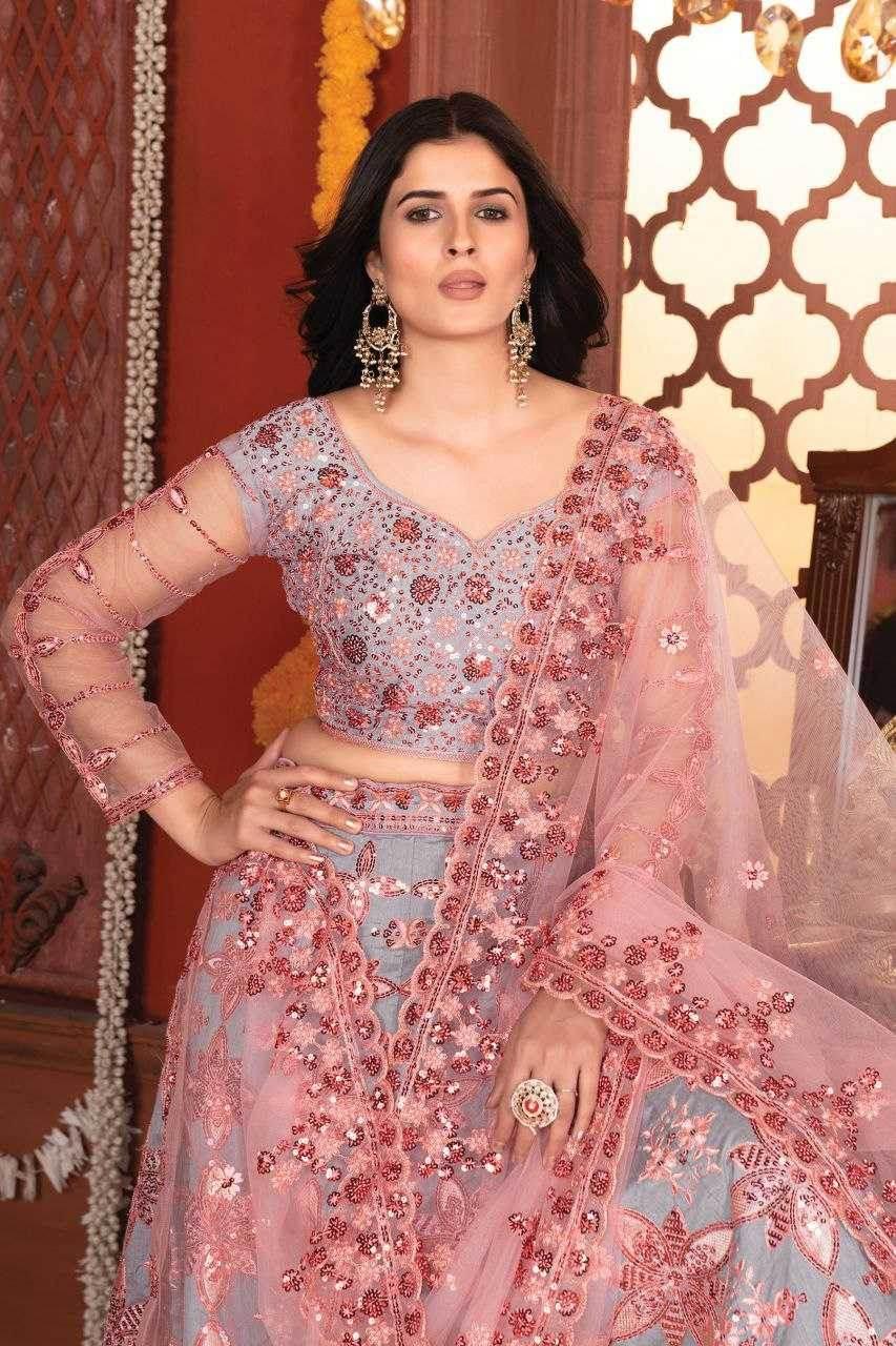 Silk Designer Traditional Embroidered Lehenga - MYLUXURY LANE ENTERPRISE