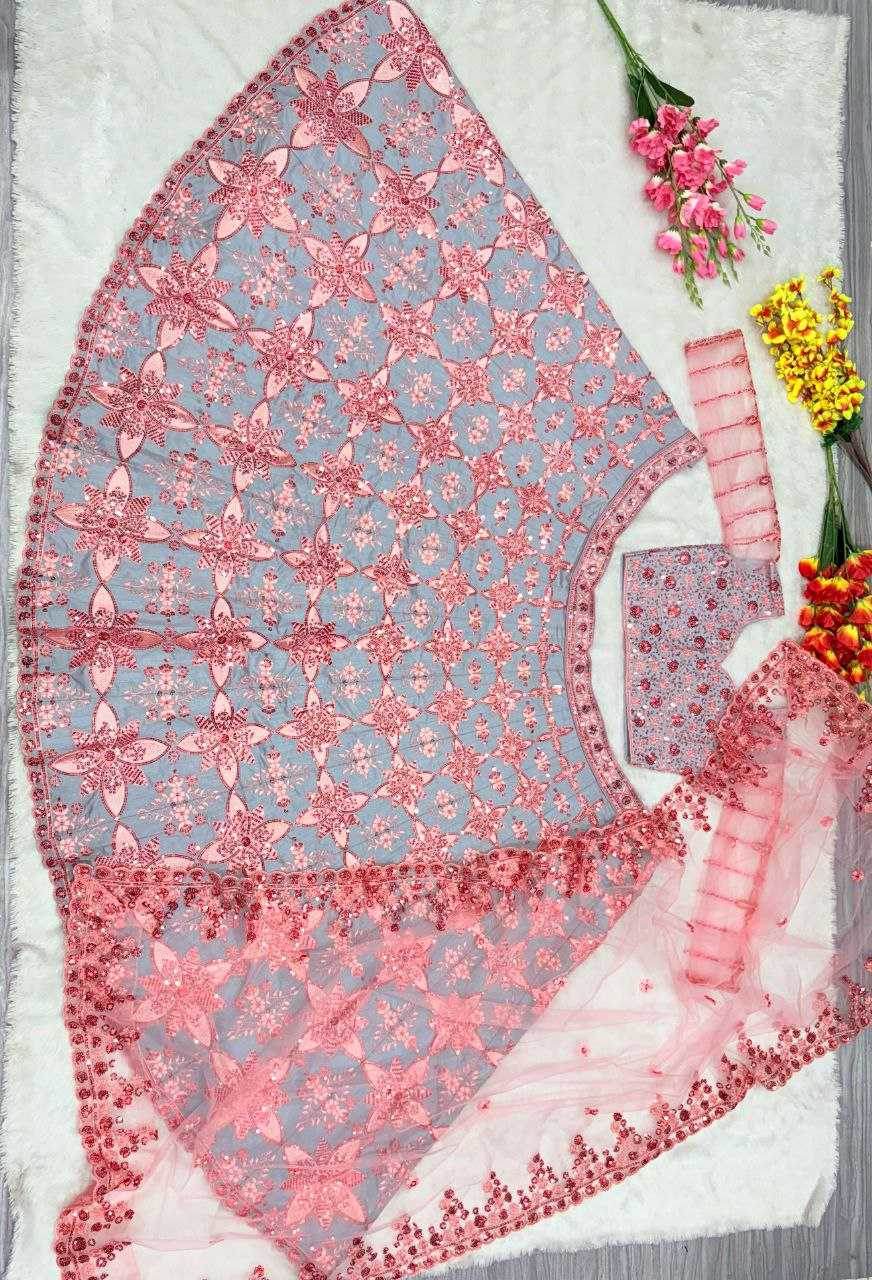 Silk Designer Traditional Embroidered Lehenga - MYLUXURY LANE ENTERPRISE