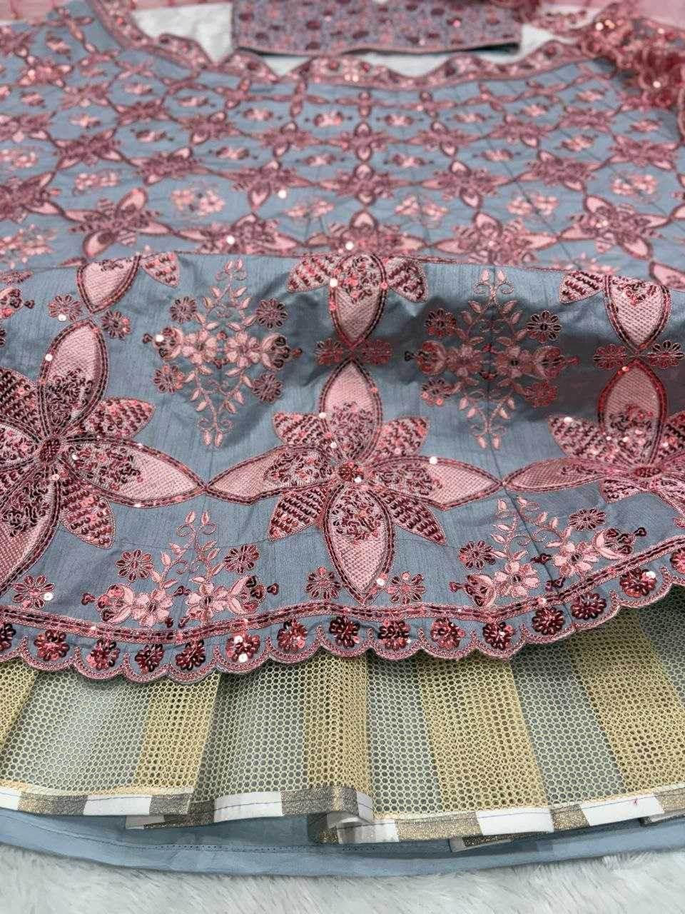 Silk Designer Traditional Embroidered Lehenga - MYLUXURY LANE ENTERPRISE