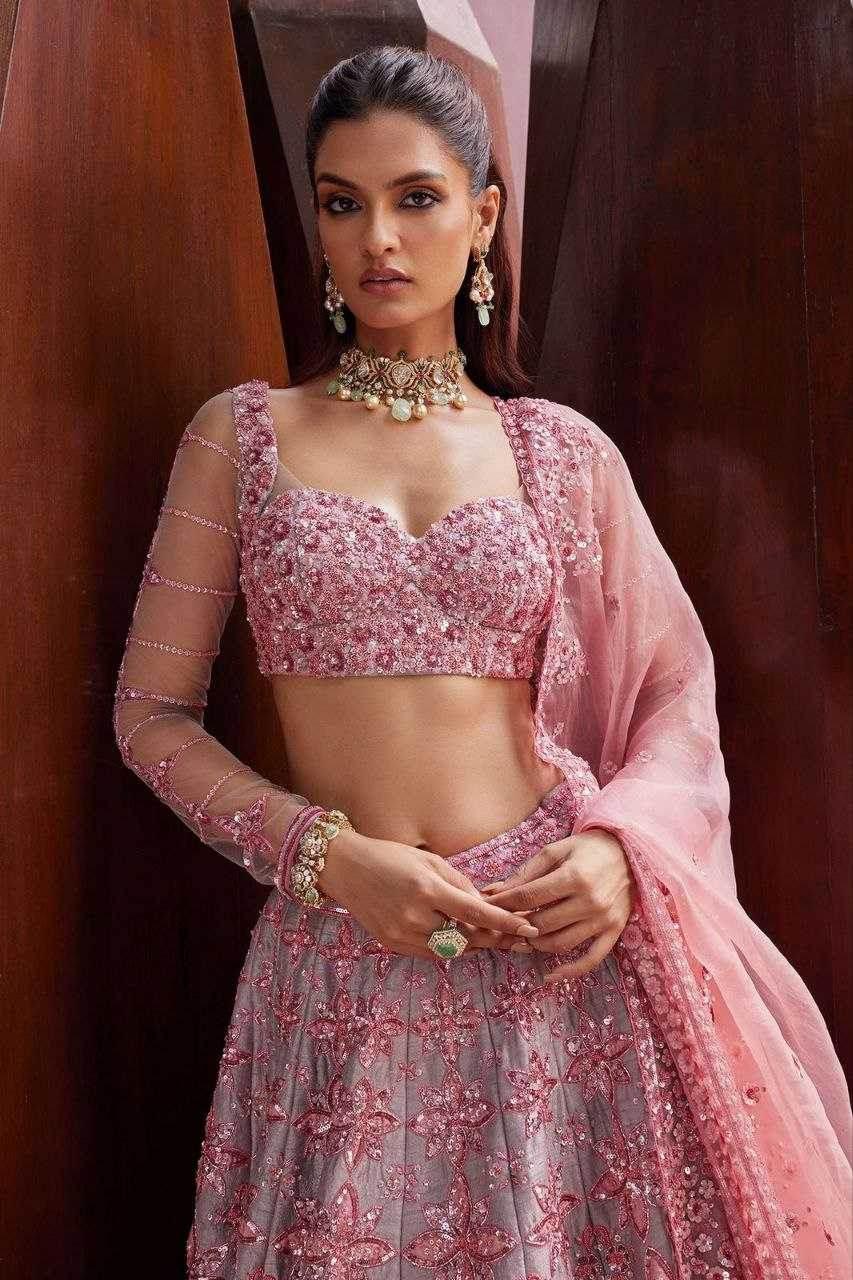Silk Designer Traditional Embroidered Lehenga - MYLUXURY LANE ENTERPRISE