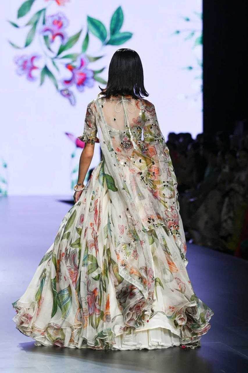Silk Wedding Printed Lehenga - MYLUXURY LANE ENTERPRISE