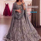 Silk Printed White Lehenga - MYLUXURY LANE ENTERPRISE