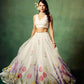 Silk Printed White Lehenga - MYLUXURY LANE ENTERPRISE