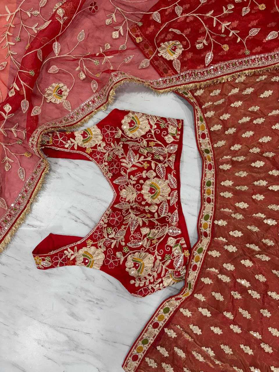 Silk Designer Embroidered Lehenga