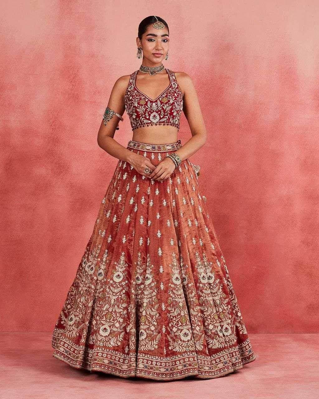 Silk Designer Embroidered Lehenga - MYLUXURY LANE ENTERPRISE