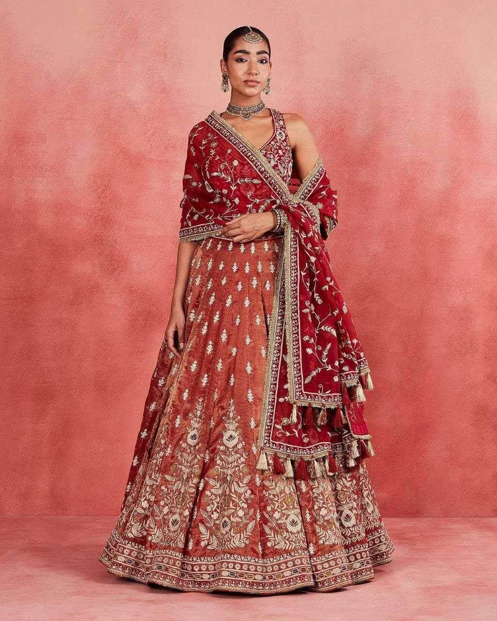Silk Designer Embroidered Lehenga - MYLUXURY LANE ENTERPRISE