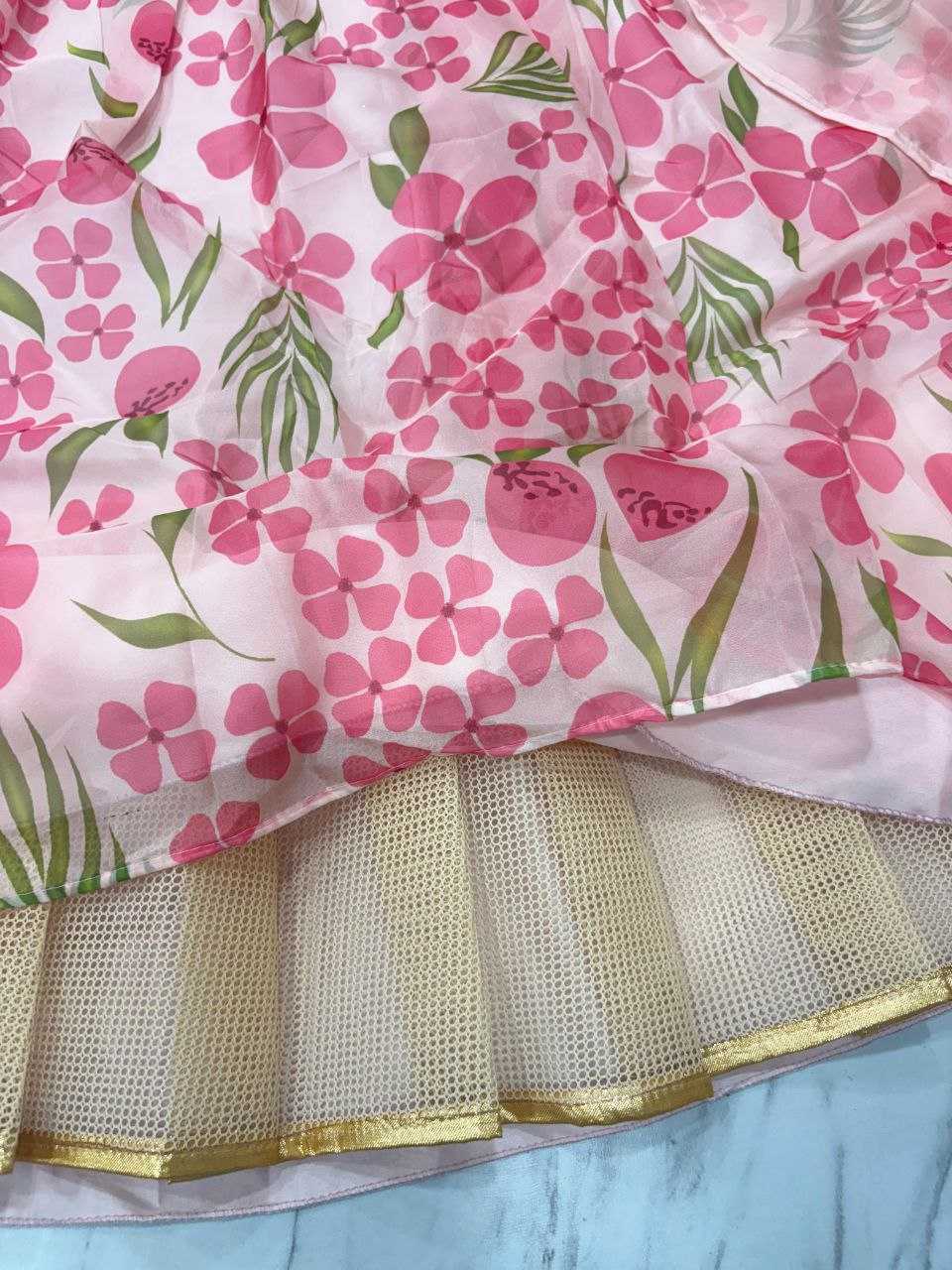 Silk Printed Lehenga