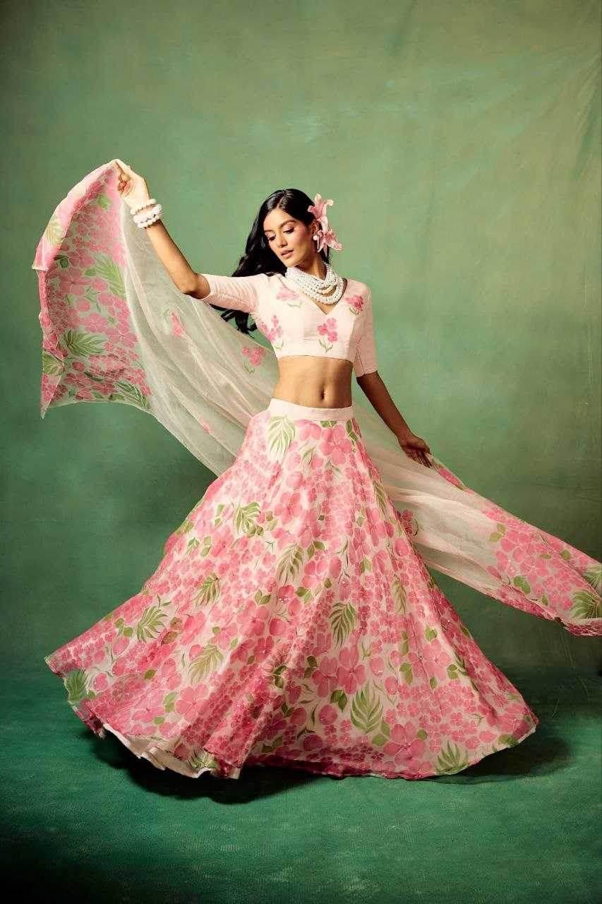 Silk Printed Lehenga - MYLUXURY LANE ENTERPRISE