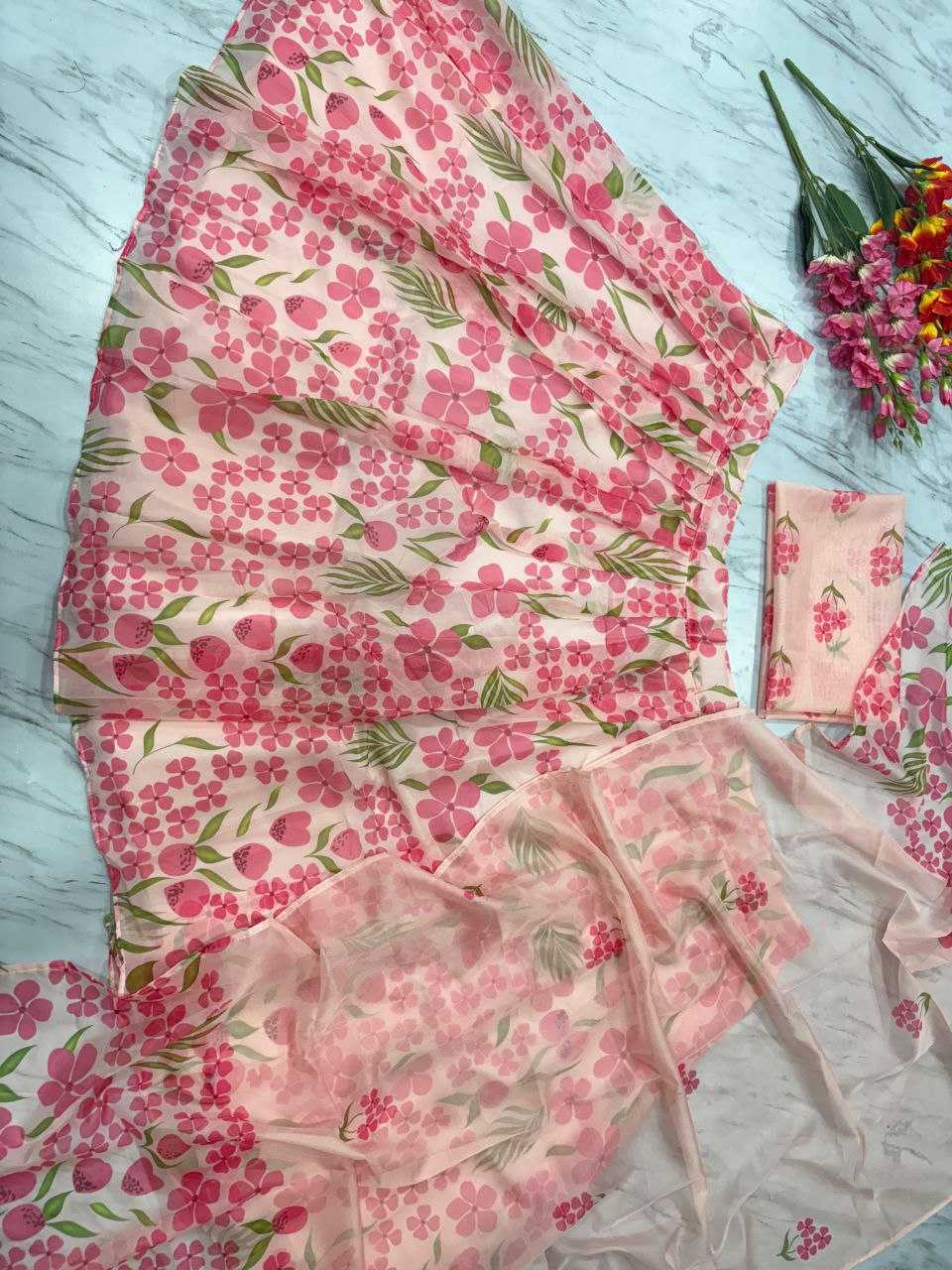 Silk Printed Lehenga