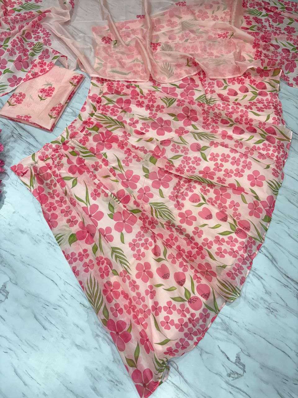 Silk Printed Lehenga