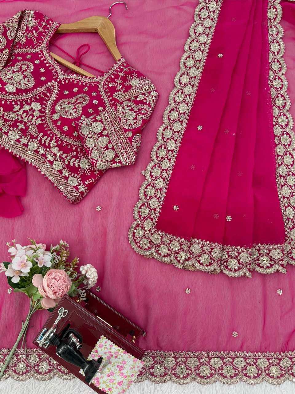 Silk Embroidered Sarees - MYLUXURY LANE ENTERPRISE