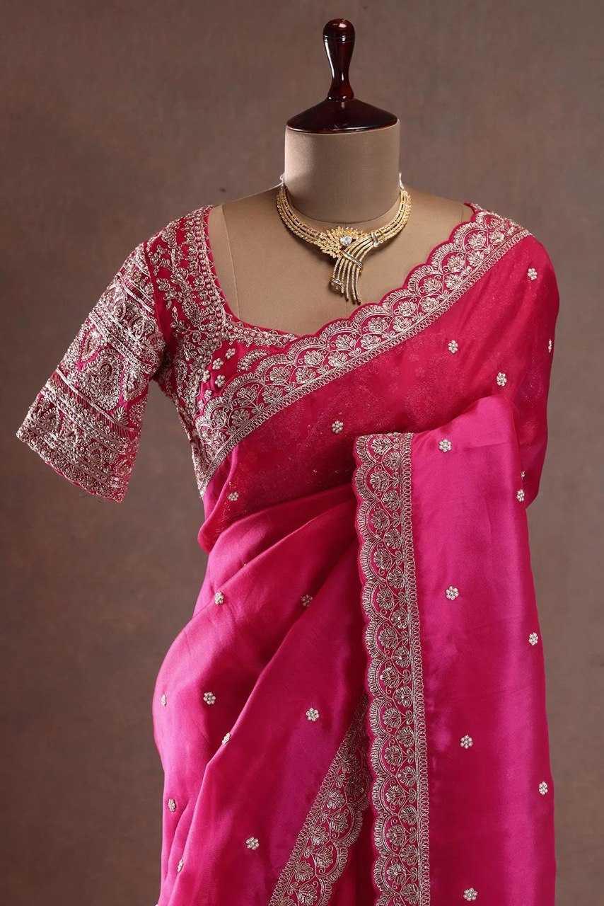 Silk Embroidered Sarees - MYLUXURY LANE ENTERPRISE