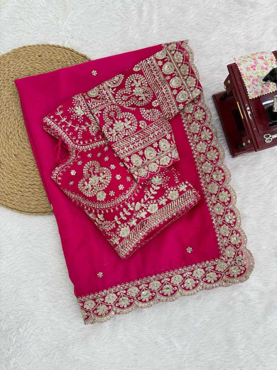 Silk Embroidered Sarees - MYLUXURY LANE ENTERPRISE