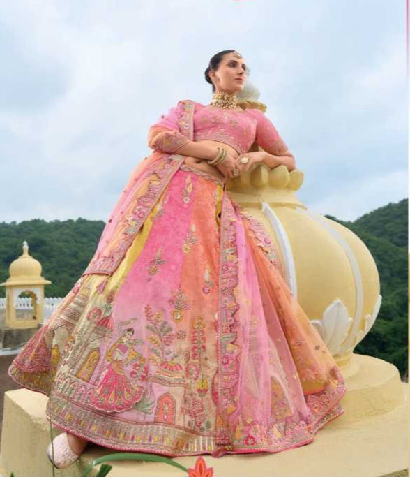 Silk Embroidered Lehenga for Elegant Traditional Wear