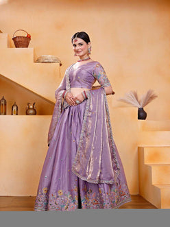 Lehengas Embroidered Lehenga - MYLUXURY LANE ENTERPRISE