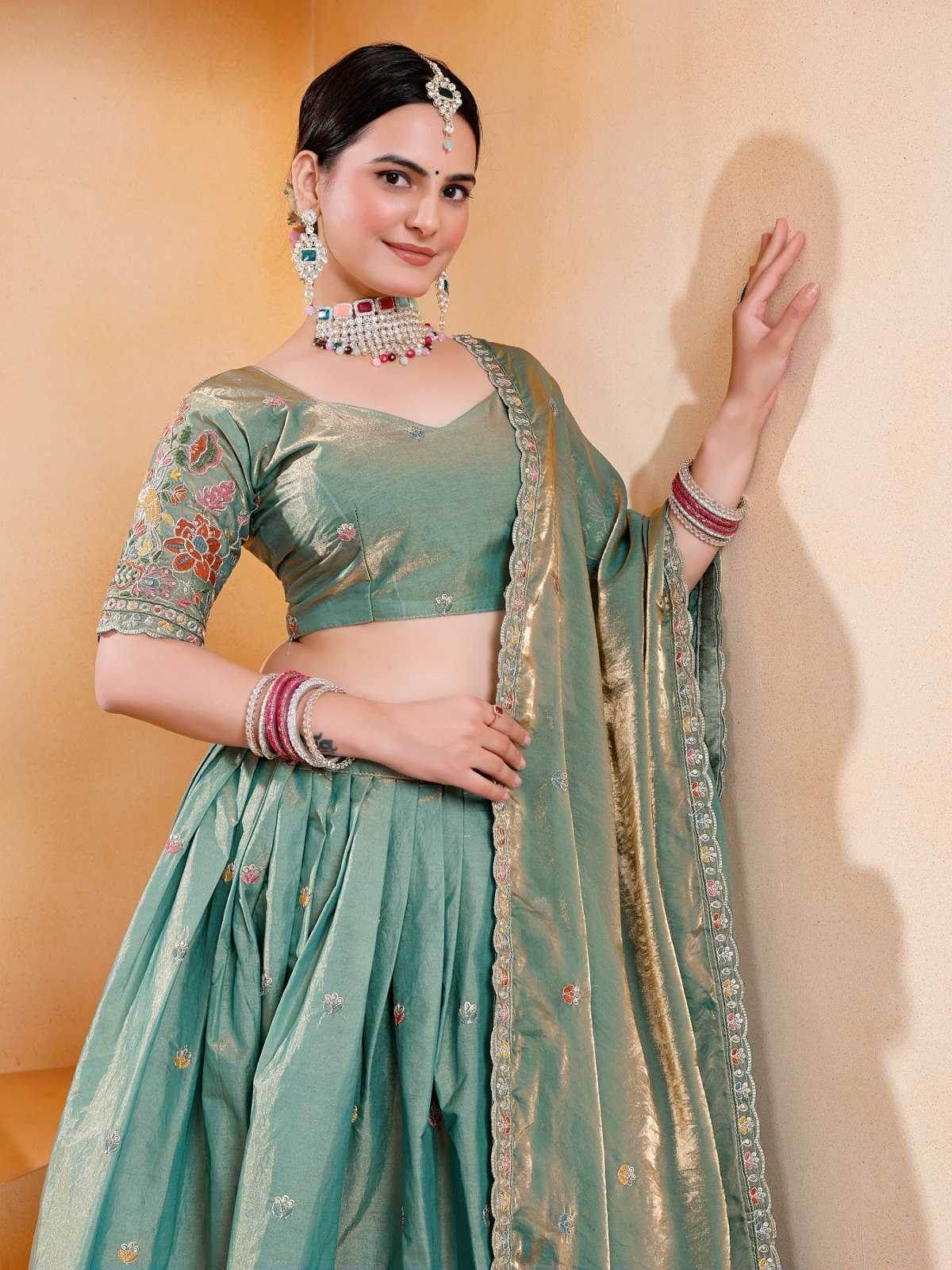 Lehengas Embroidered Lehenga - MYLUXURY LANE ENTERPRISE