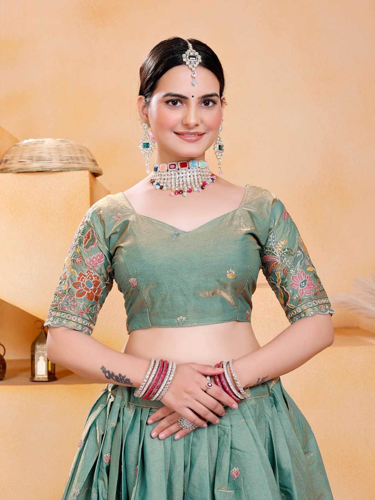 Lehengas Embroidered Lehenga - MYLUXURY LANE ENTERPRISE