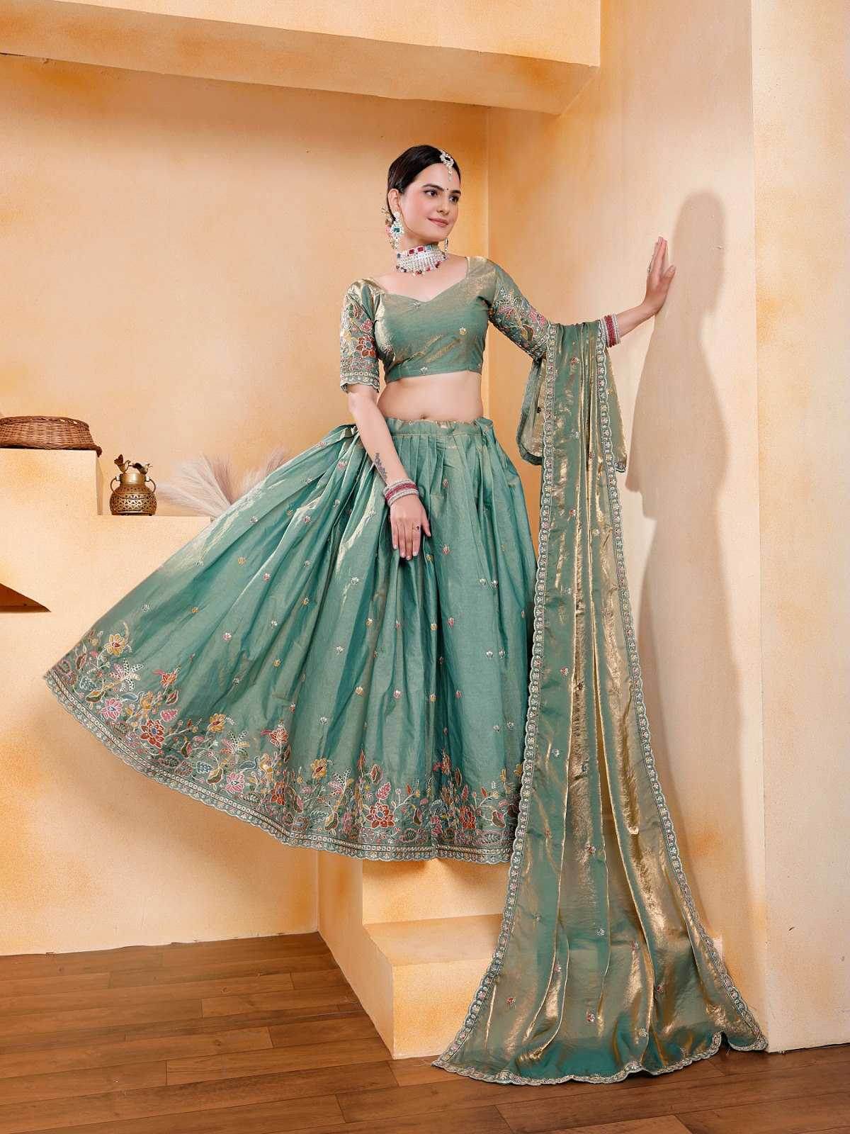 Lehengas Embroidered Lehenga - MYLUXURY LANE ENTERPRISE