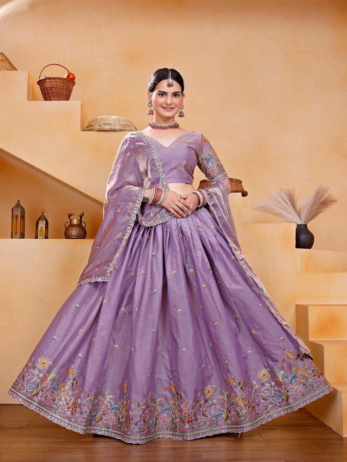 Lehengas Embroidered Lehenga - MYLUXURY LANE ENTERPRISE