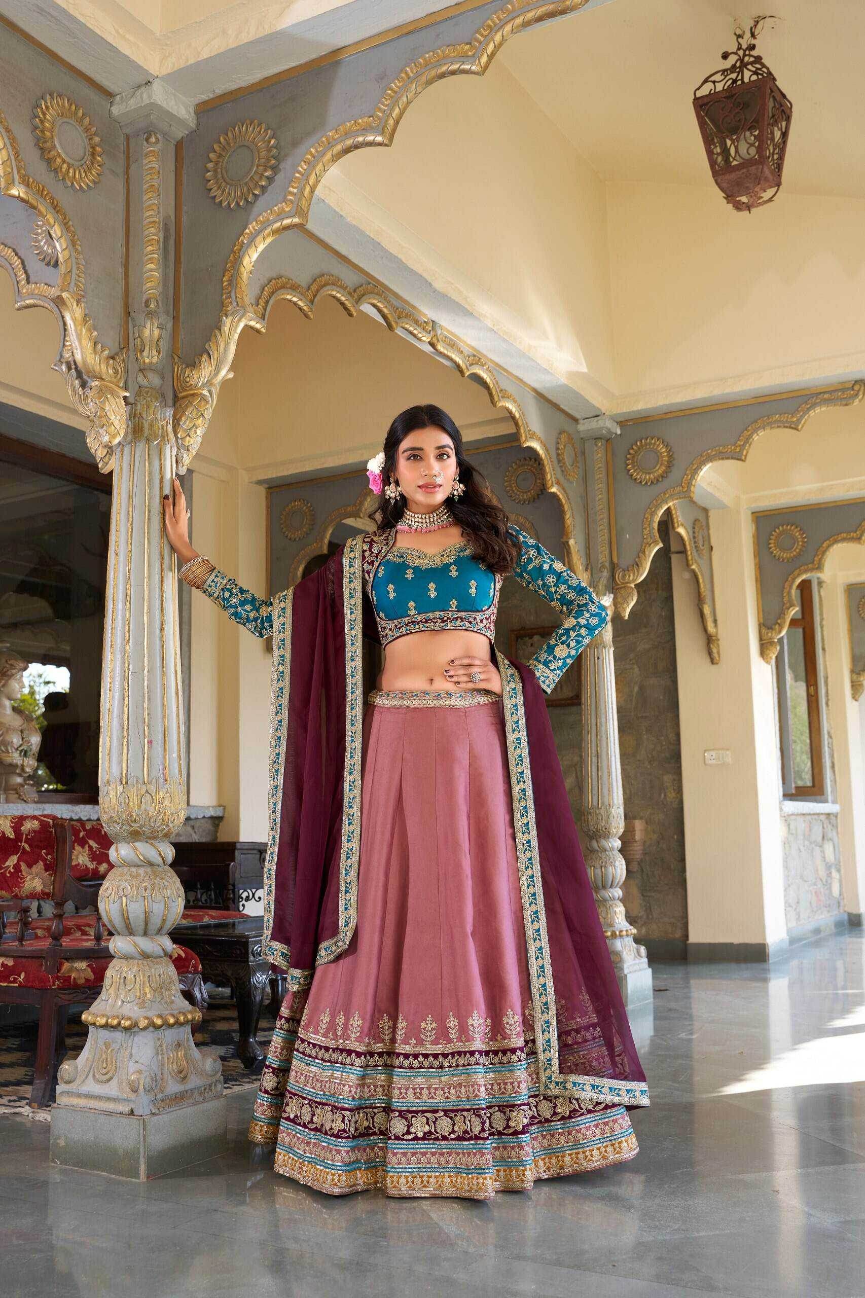 Exquisite Silk Lehenga for Traditional Weddings and Festivals - MYLUXURY LANE ENTERPRISE