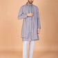 Silk Embroidered Kurta Pajama - MYLUXURY LANE ENTERPRISE