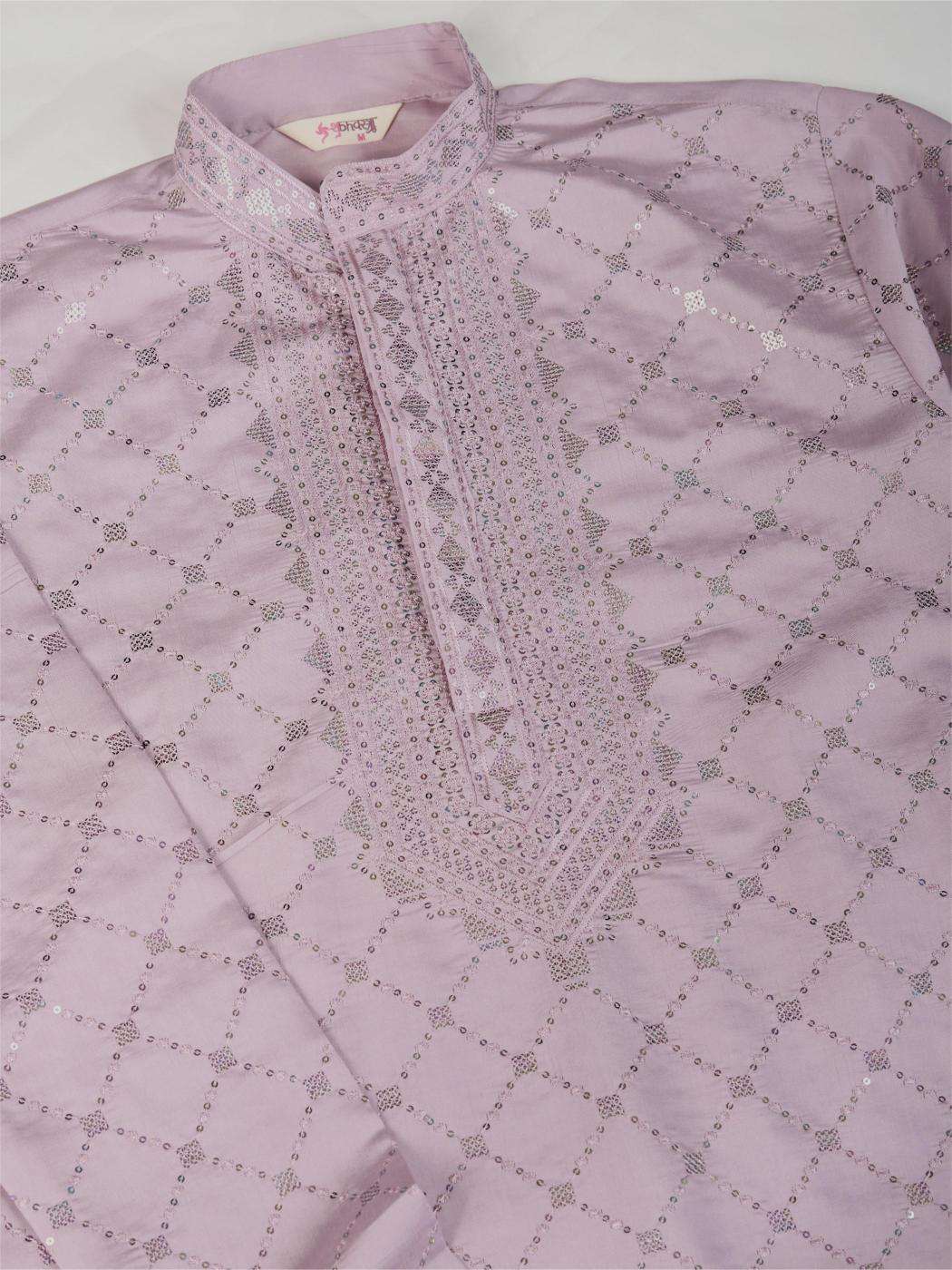 Silk   Embroidered Kurta Pajama