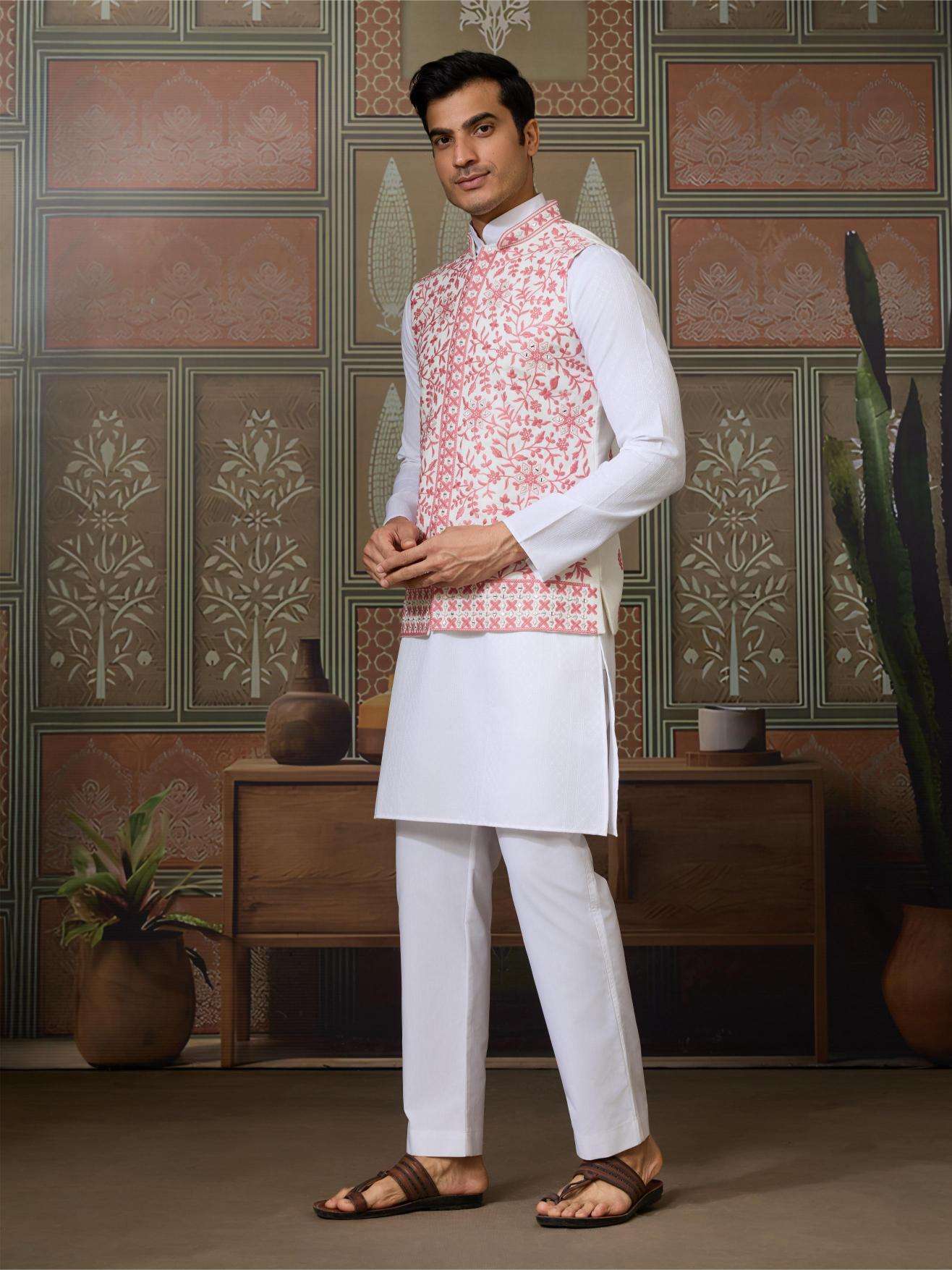 Silk Kurta Set with Jacket