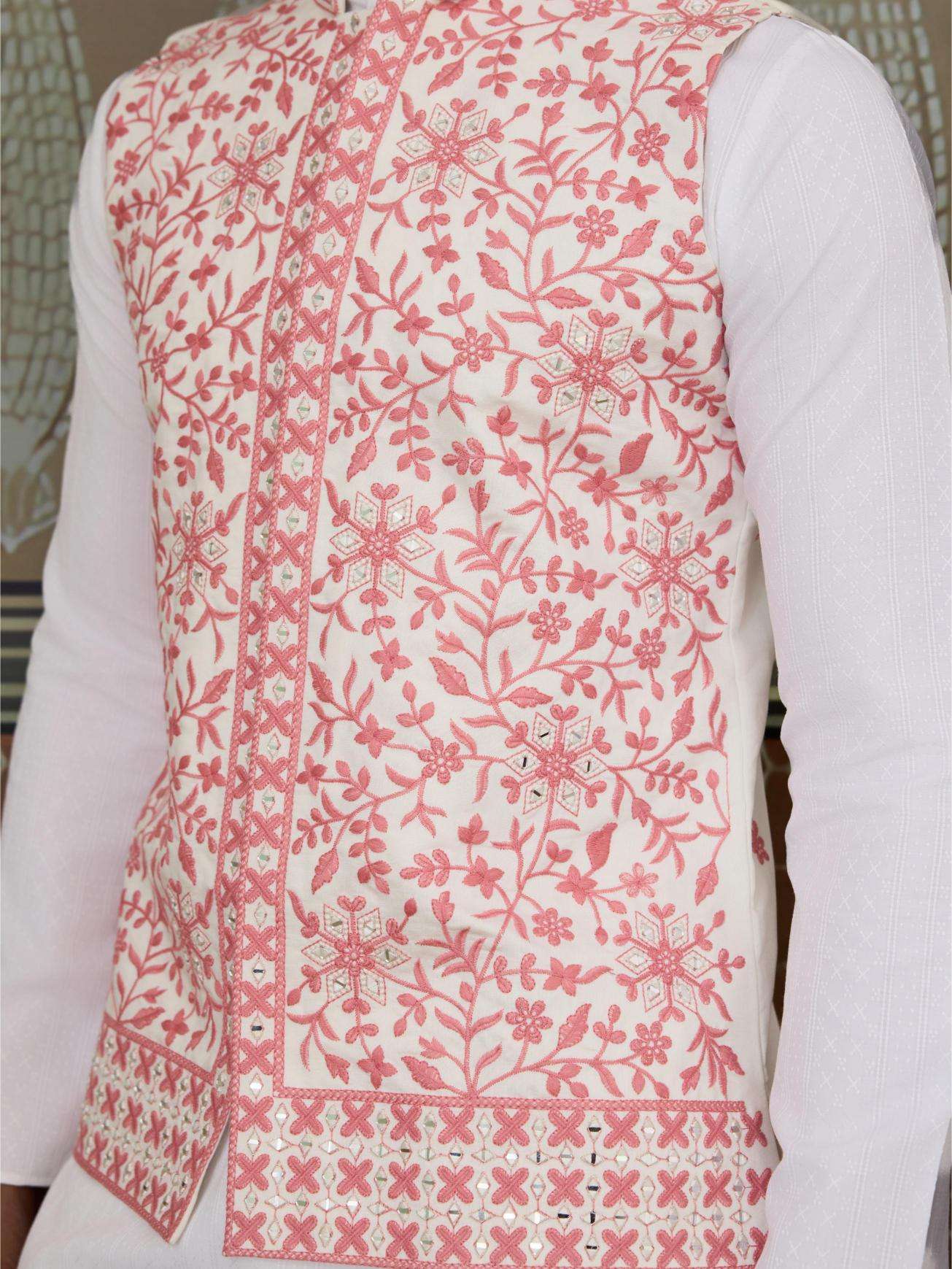 Silk Kurta Set with Jacket