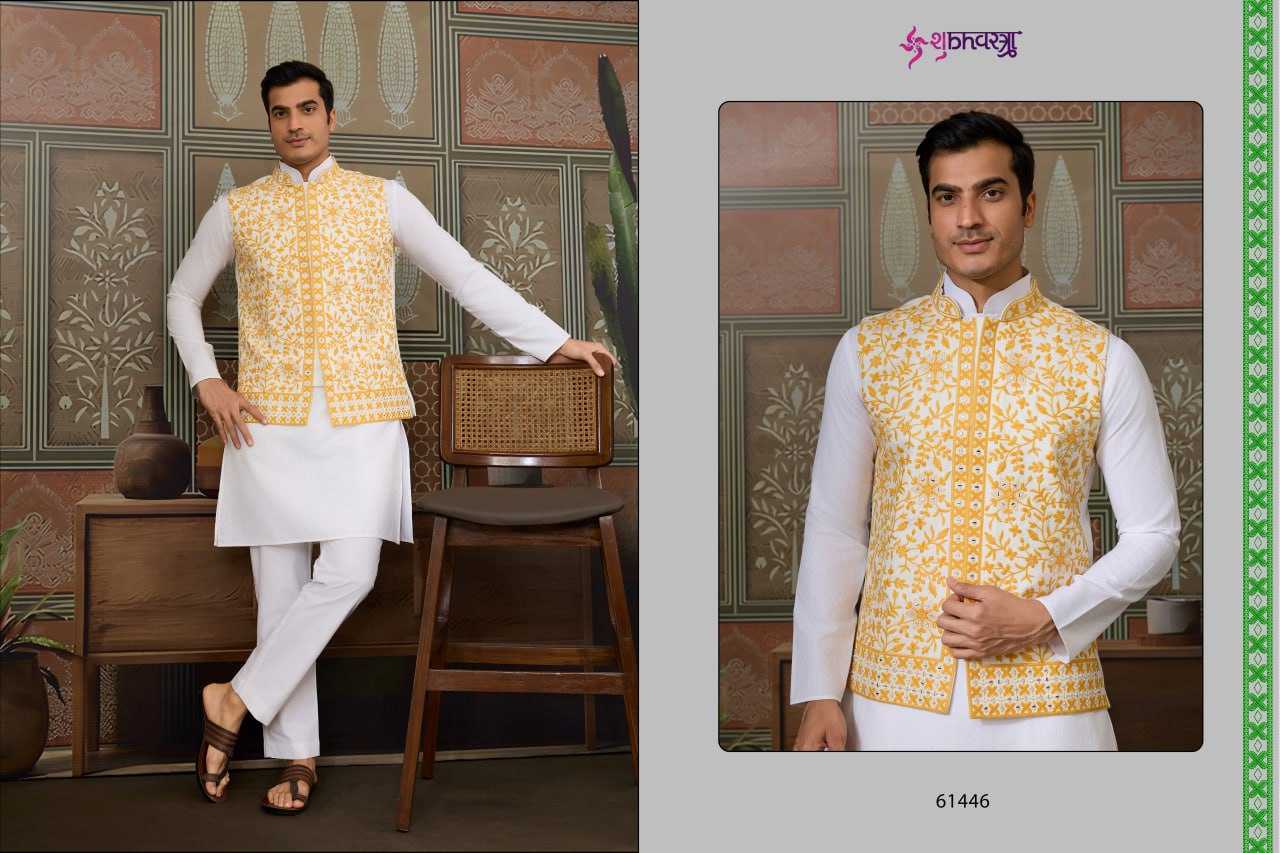 Silk Kurta Set with Jacket