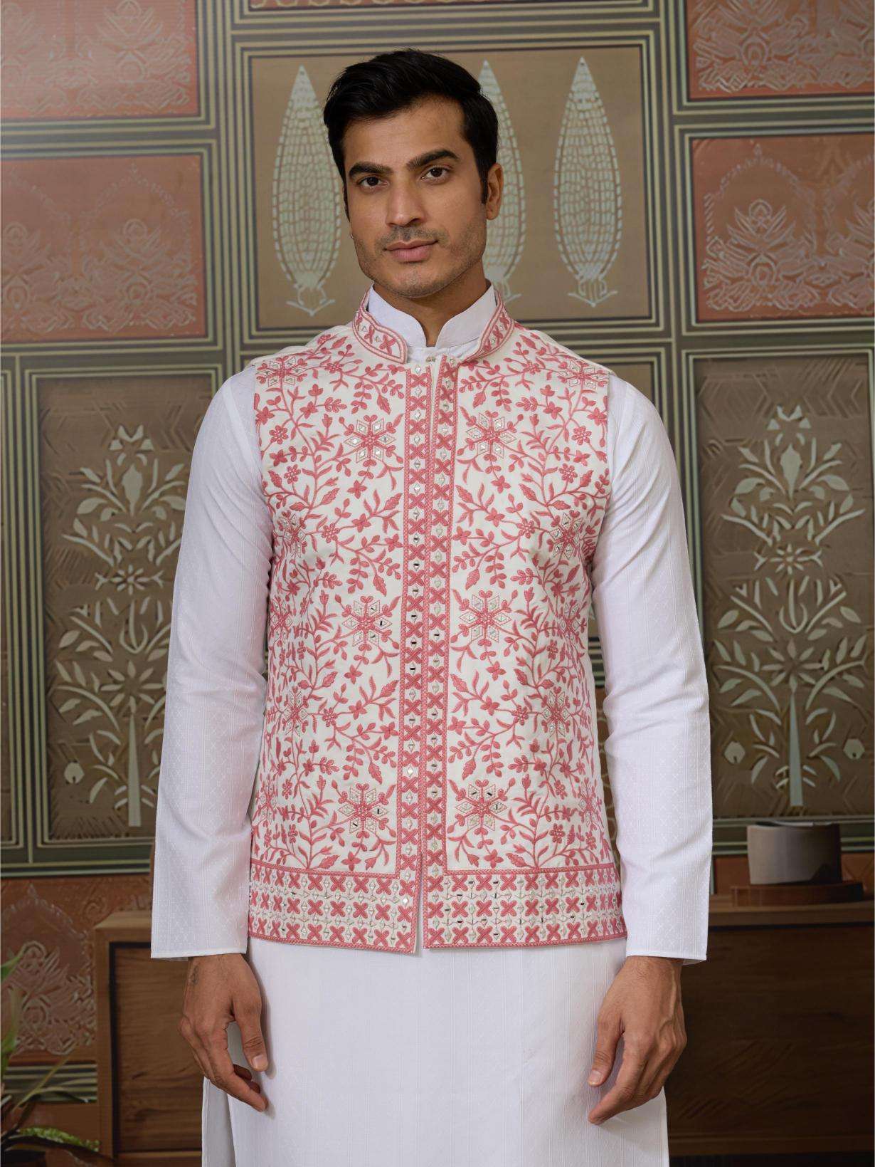 Silk Kurta Set with Jacket