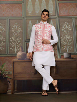 Silk Kurta Set with Jacket