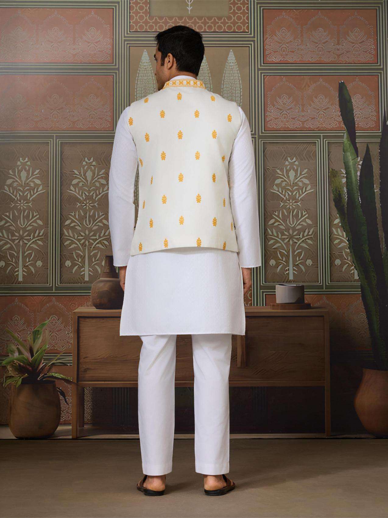 Silk Kurta Set with Jacket
