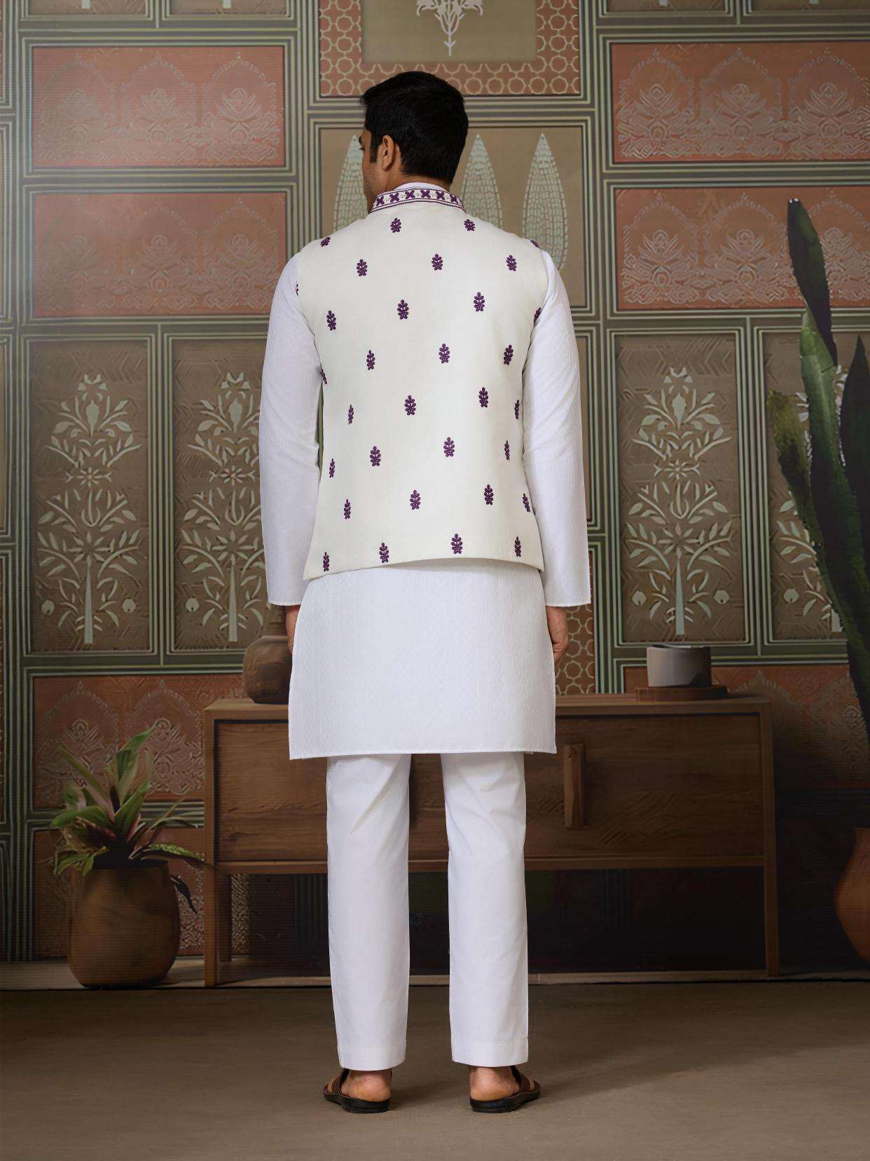 Silk Kurta Set with Jacket