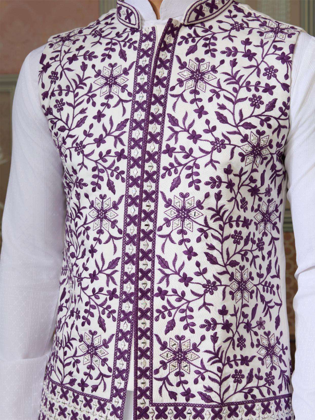 Silk Kurta Set with Jacket