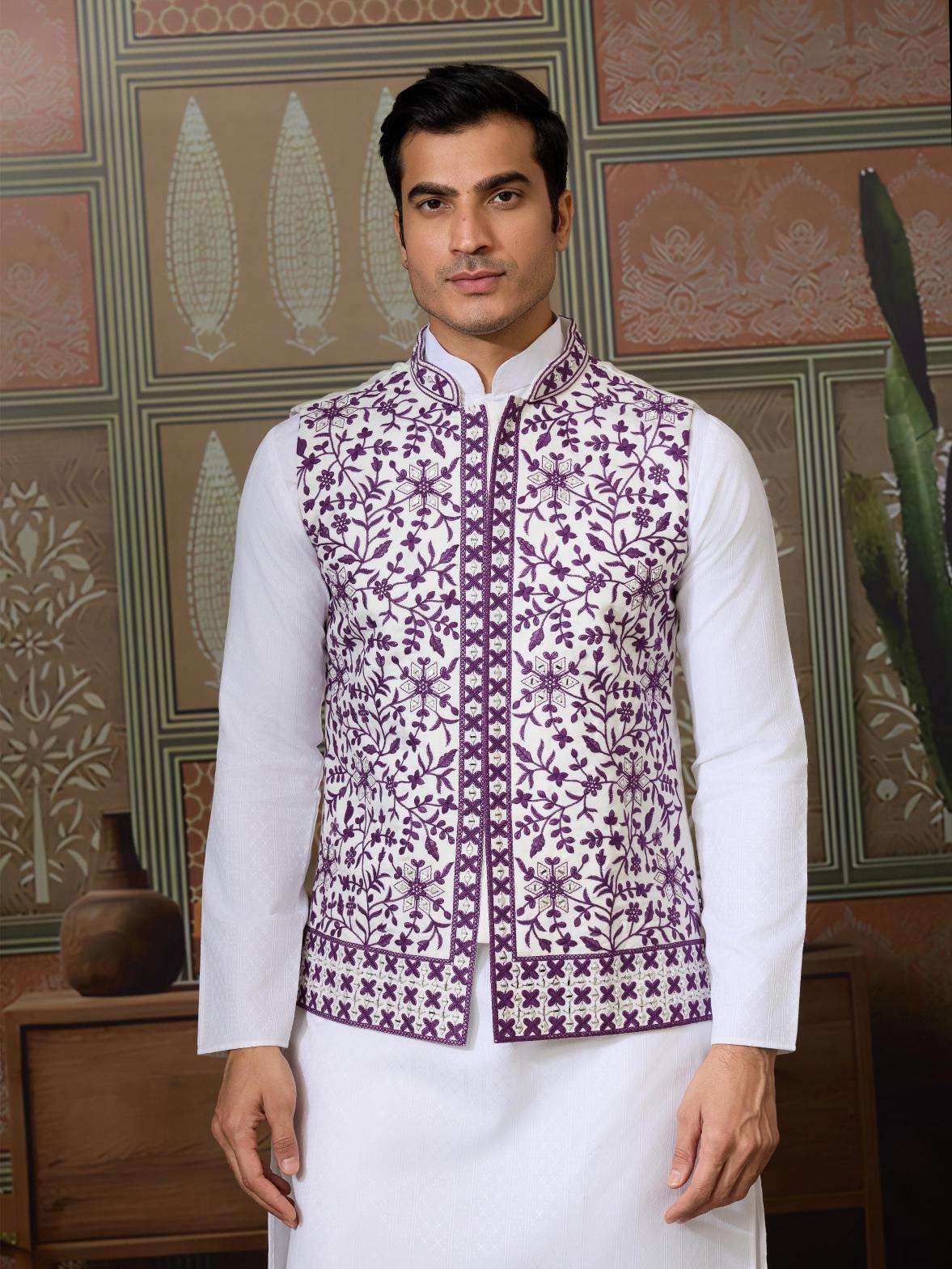 Silk Kurta Set with Jacket