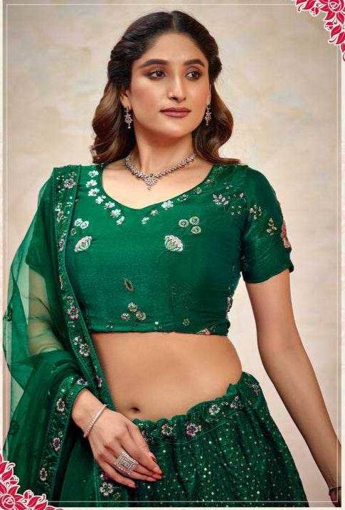 Luxury Silk Embroidered Lehenga for Elegant Celebrations - MYLUXURY LANE ENTERPRISE