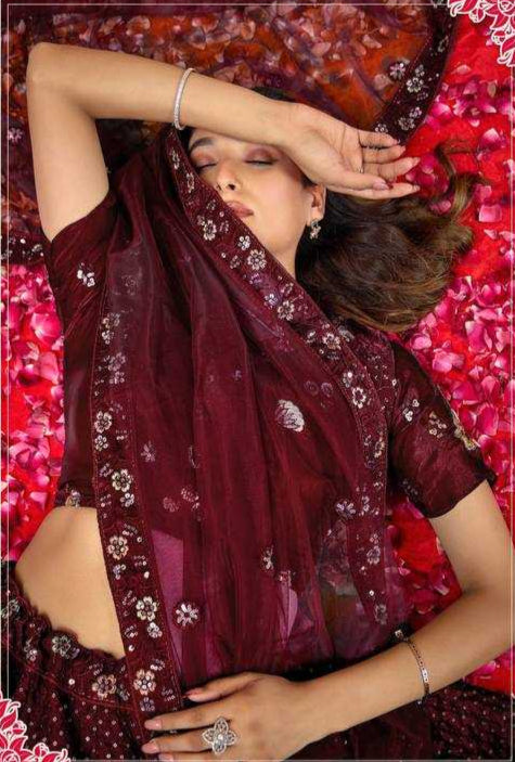 Luxury Silk Embroidered Lehenga for Elegant Celebrations