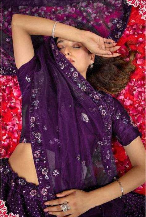 Luxury Silk Embroidered Lehenga for Elegant Celebrations - MYLUXURY LANE ENTERPRISE