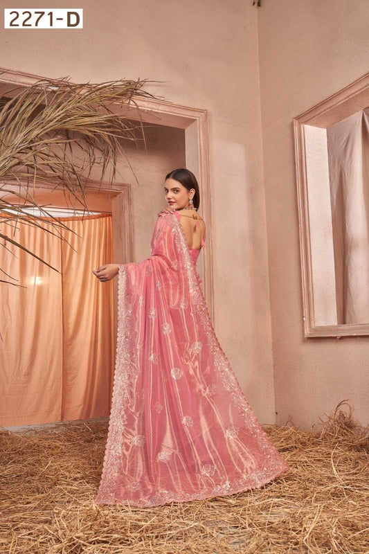 Simar silk Swarovski Sarees