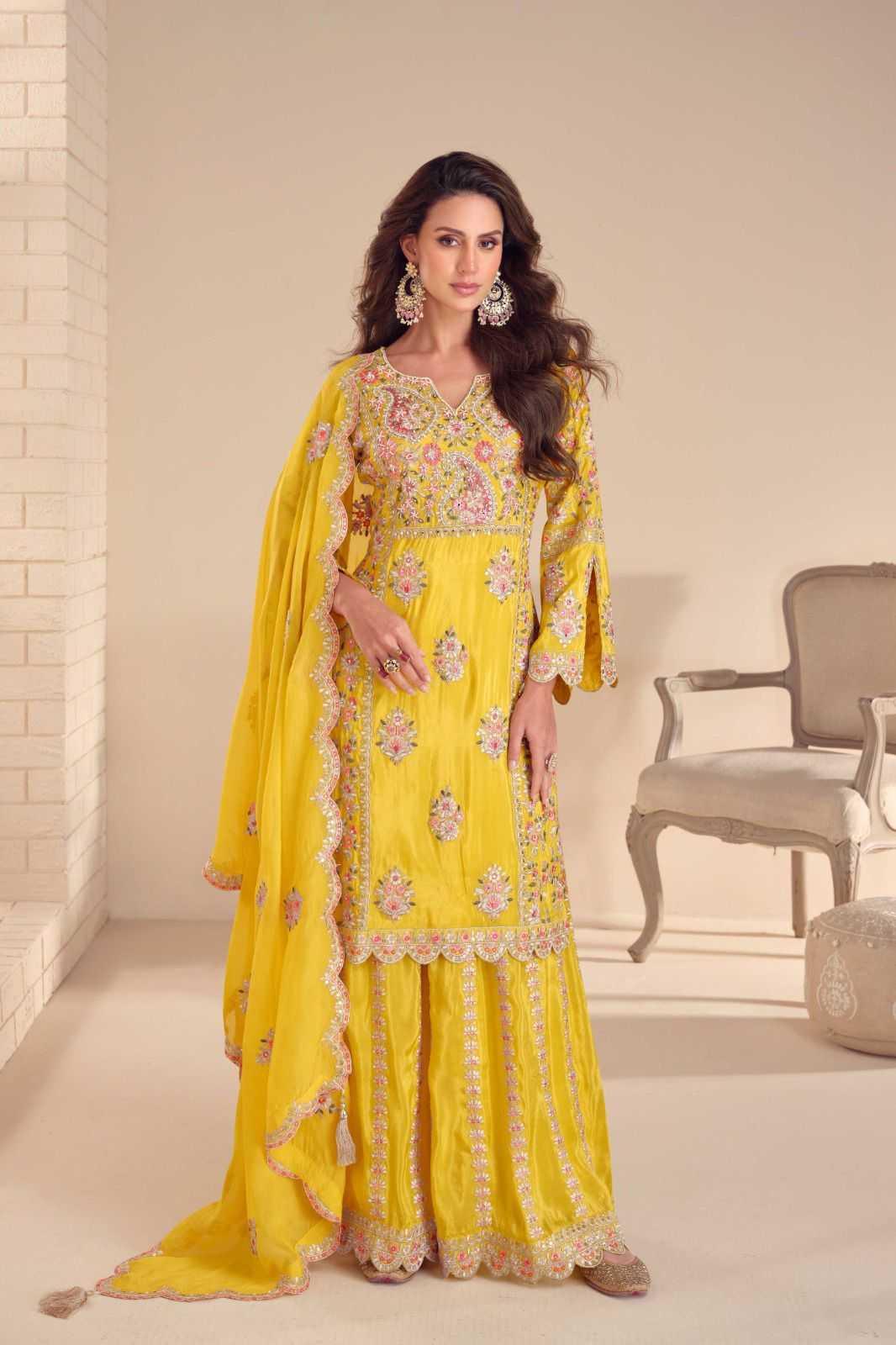 Simar silk Embroidery Designer Suits Collections - MYLUXURY LANE ENTERPRISE