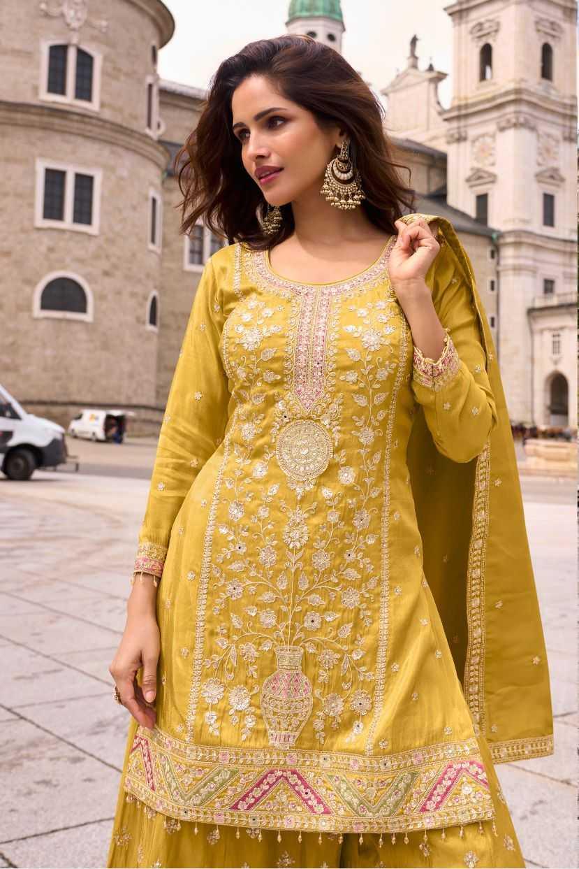 Simar silk Embroidery Designer Suit - MYLUXURY LANE ENTERPRISE